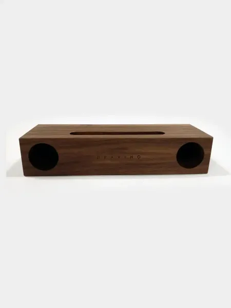 Natural Wood Acoustic Amplifier Walnut