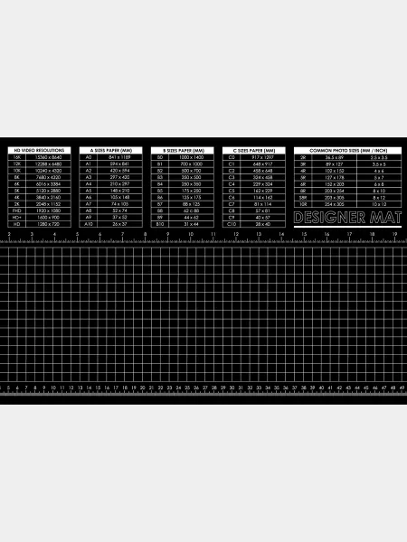 Designer Mat Standard Black