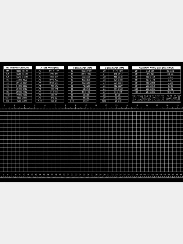 Designer Mat Standard Black