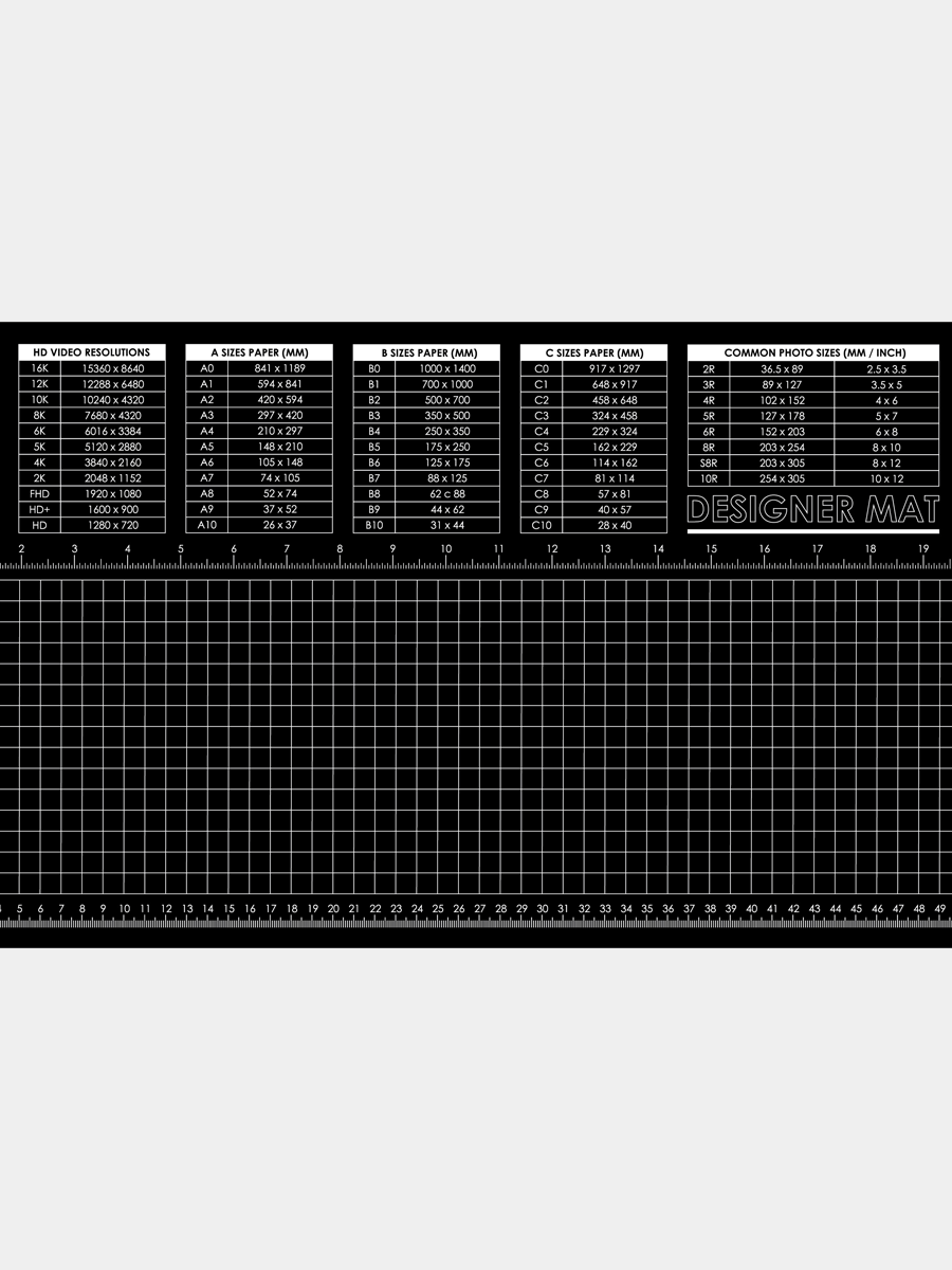 Designer Mat Standard Black