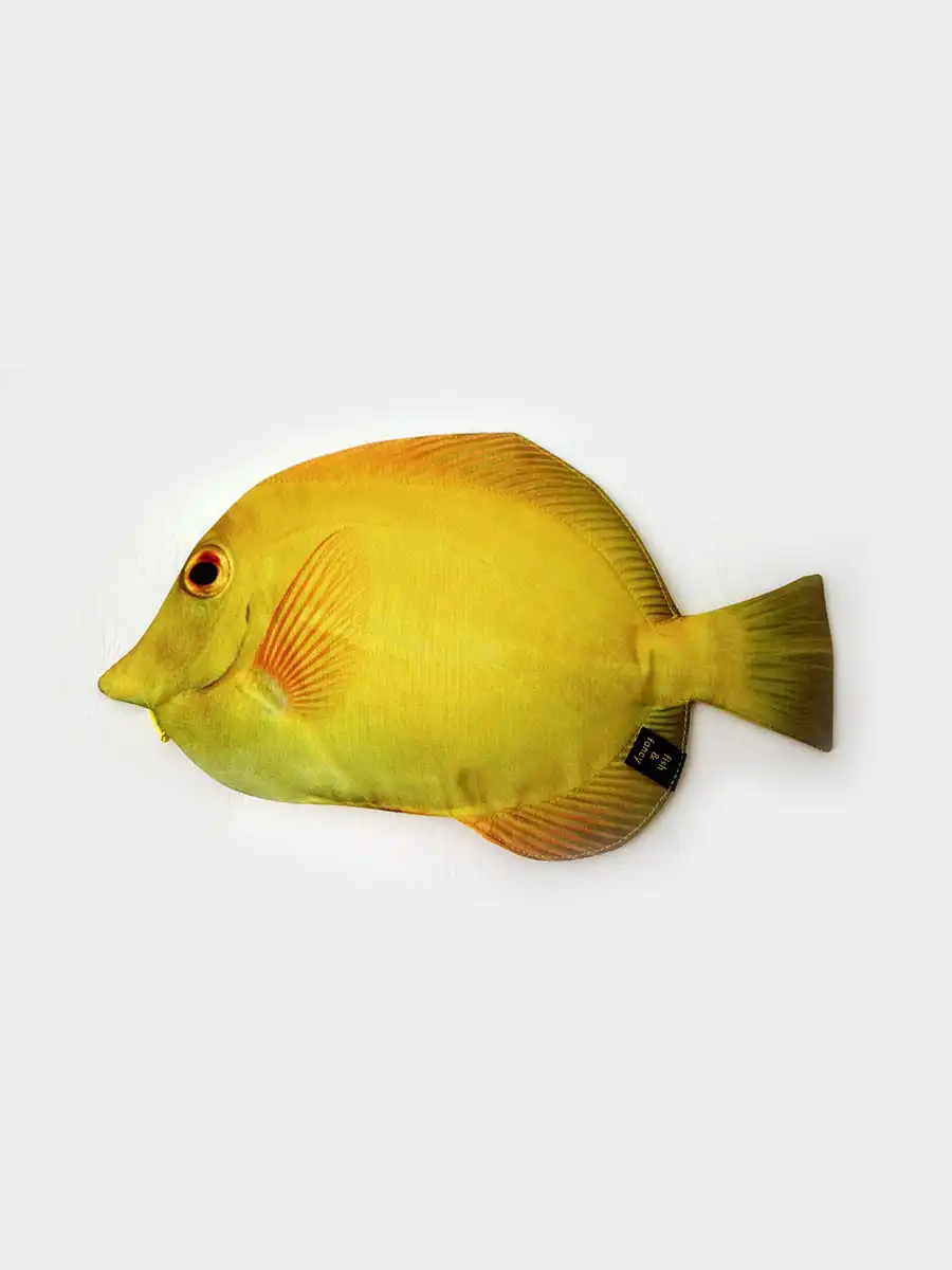 Yellow Tang Fish Pencil Case