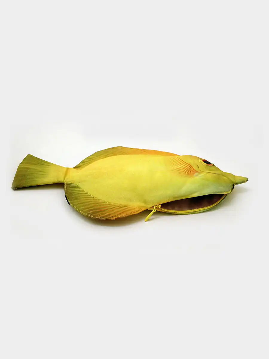 Yellow Tang Fish Pencil Case