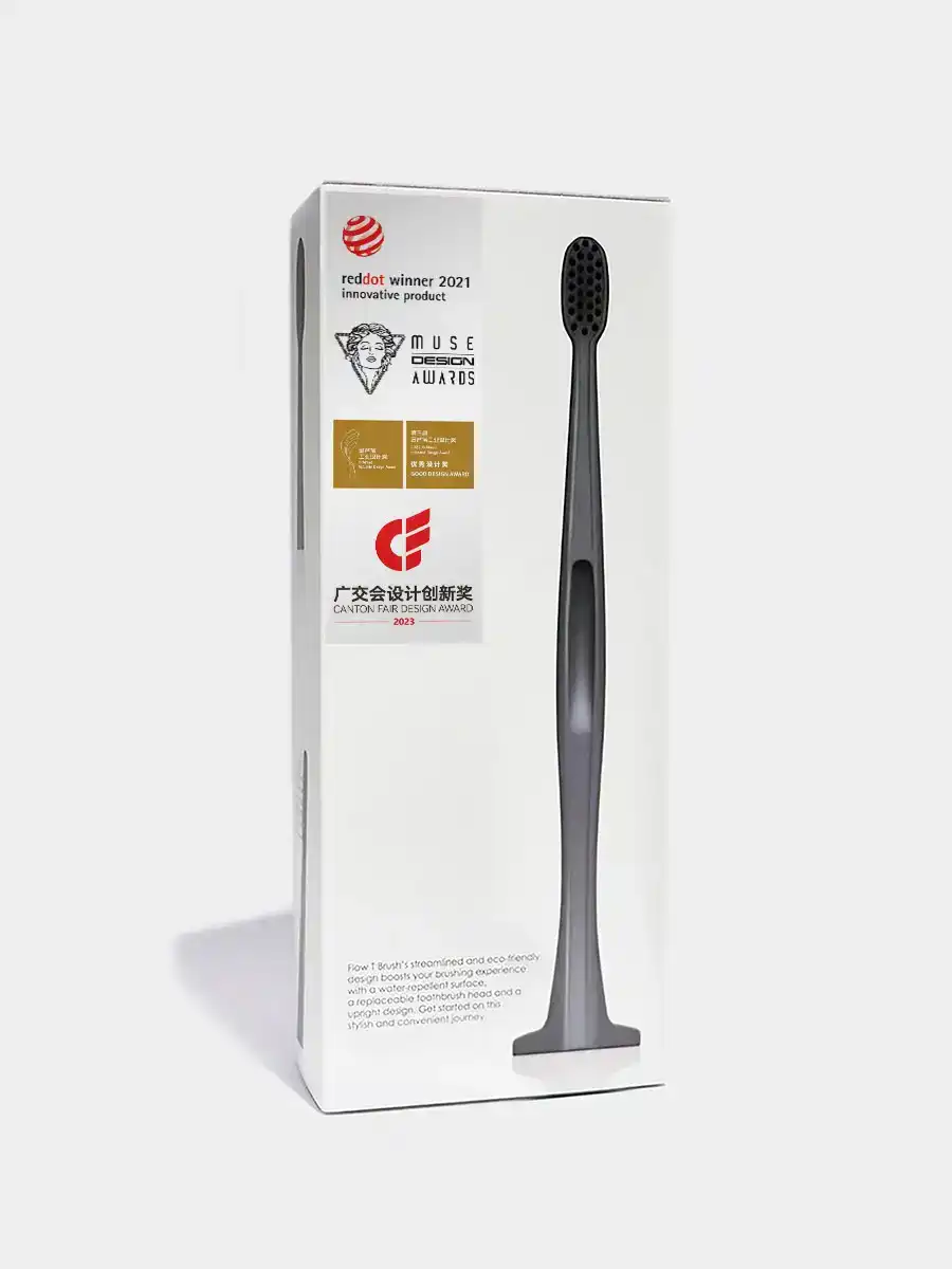 Flow T Brush Grey - Brush Head X4