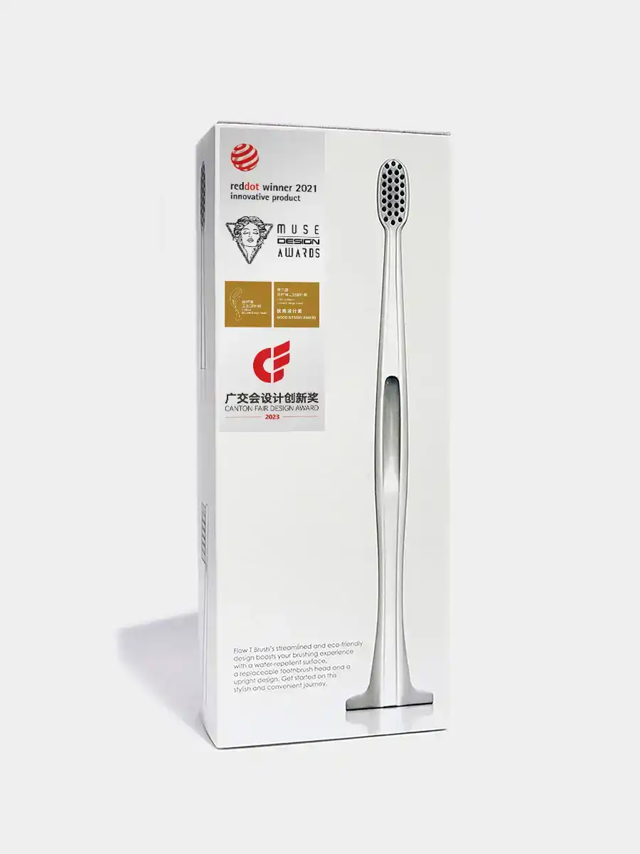 Flow T Brush White - Brush Head X4