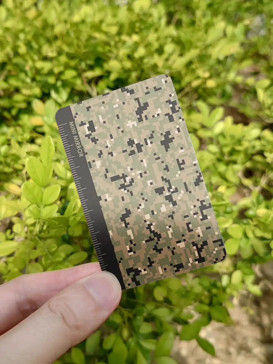 陸軍迷彩隨身鏡卡