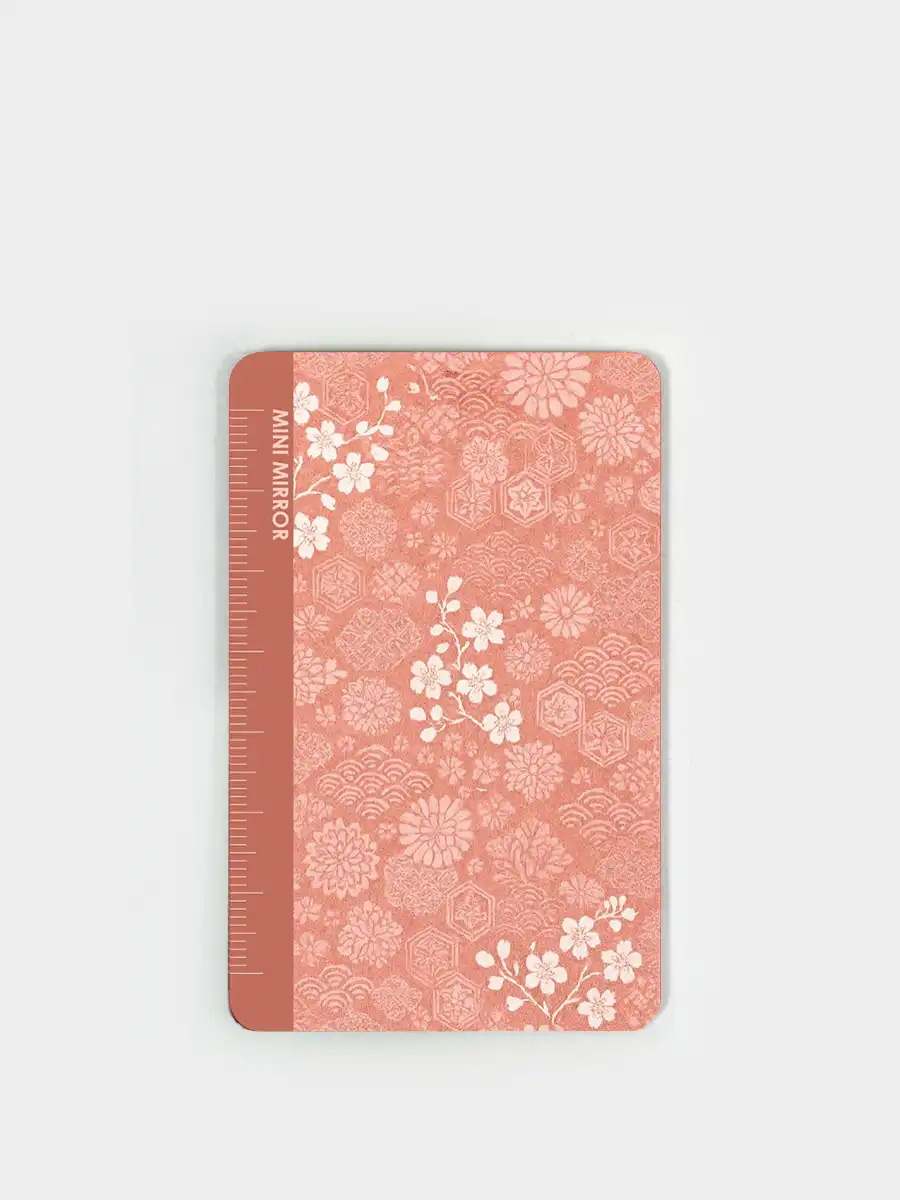 紅色圖案隨身鏡卡