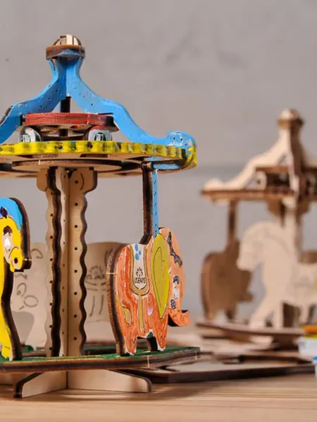 3D Puzzle Merry-go-round