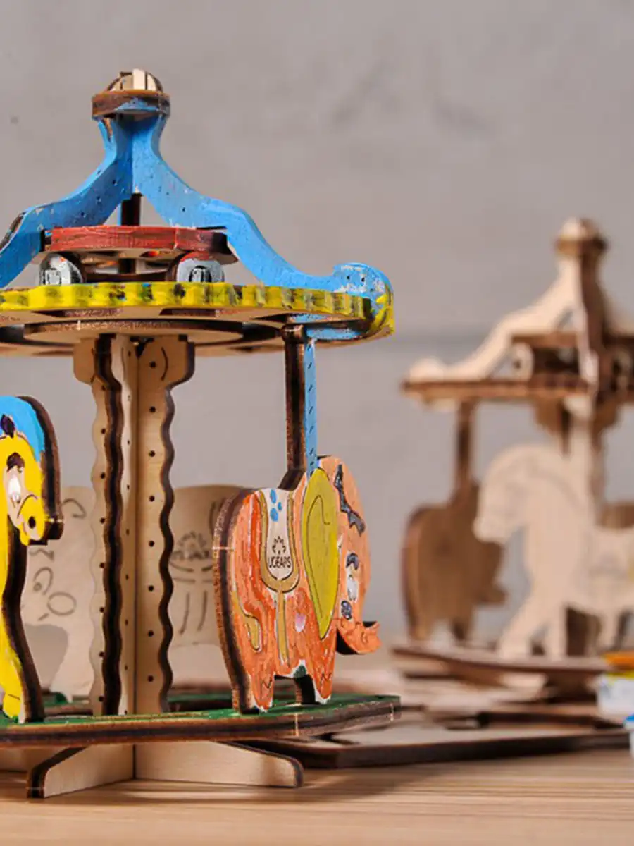 3D Puzzle Merry-go-round