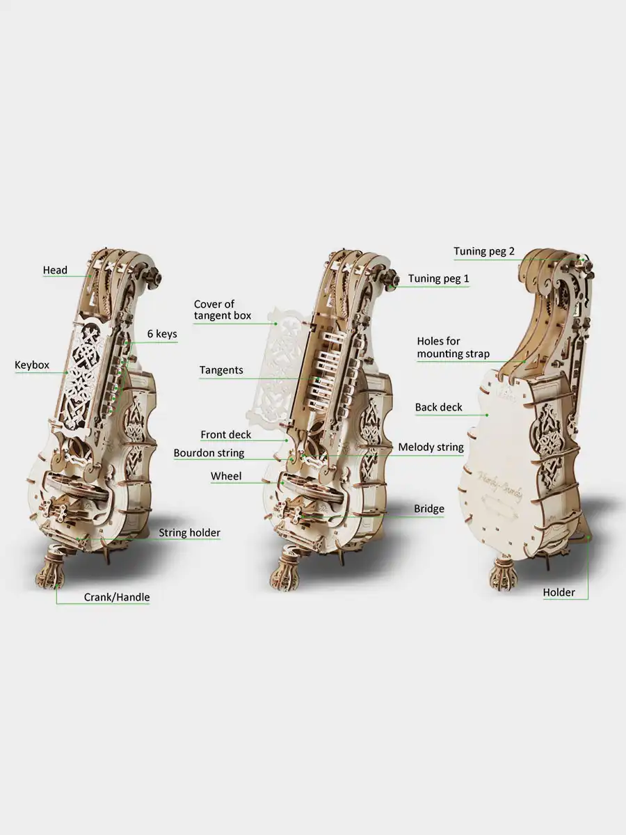 3D Puzzle Hurdy-Gurdy