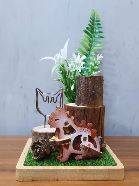 Wooden Puzzle Painting Message Clip Workshop (Single)