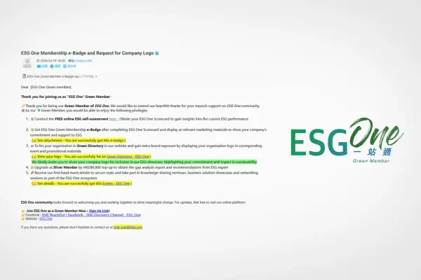 ESG One platform Green Member