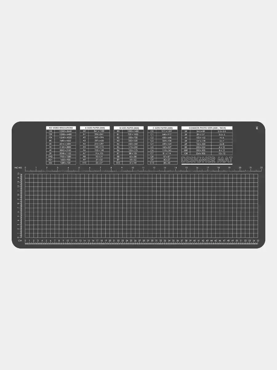 Designer Mat Standard Grey