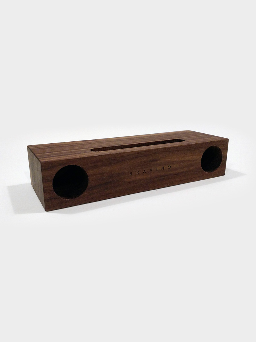 Natural Wood Acoustic Amplifier Walnut